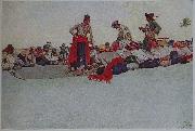 Howard Pyle So the Treasure was Divided France oil painting artist